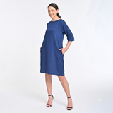 Sack Dress - Navy