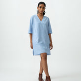 Sack V Dress - Blue Skies