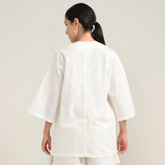 Juniper Set Of 3 - Overlay, Slip Top & Shorts - Ecru & Beige