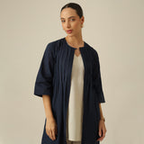 Willow Set of 3 - Overlay, Top & Pants - Navy & Beige