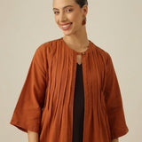 Willow Pintuck Overlay - Autumn Rust