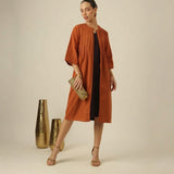 Willow Pintuck Overlay - Autumn Rust