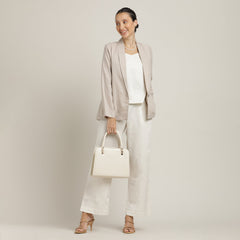 Donna 3-Piece Blazer Suit Set - Beige & Ecru