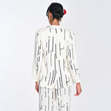 Donna Blazer - Ecru Cedar Print - Limited Edition