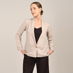 Donna Set of 3 - Long Shirt, Inner & Pants - Greige & Coffee