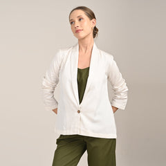 Donna Set of 3 - Long Shirt, Inner & Pants - Ecru & Olive