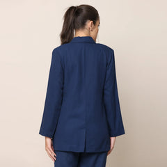 Donna 3 - Piece Blazer Suit - Tone On Tone Blue