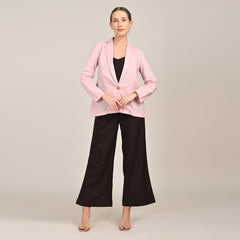 Donna Set of 3 - Long Shirt, Inner & Pants - Pink & Coffee