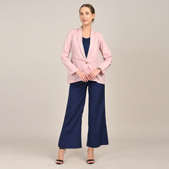 Donna Set of 3 - Long Shirt, Inner & Pants - Pink & Navy