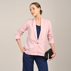 Donna Set of 3 - Long Shirt, Inner & Pants - Pink & Navy