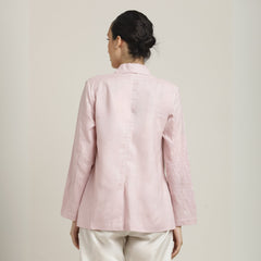 Donna 3-Piece Blazer Suit Set - Pastel Pink & Ecru