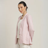 Donna Shawl Collar Blazer - Pastel Pink