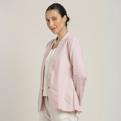 Donna Shawl Collar Blazer - Pastel Pink