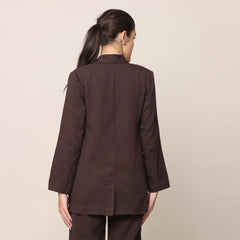 Donna 3 - Piece Blazer Suit - Coffee & Mustard