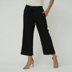 Ruth Co-ord Set - Square Neck Top & Pants - Black