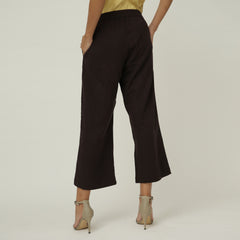 Barrel Leg Pants - Coffee