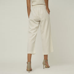 Barrel Leg Pants - White