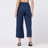 Barrel Leg Pants - Indigo