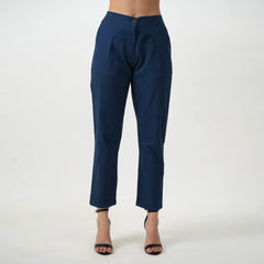 Opal Set Of 2 - Shirts & Pants - Ecru & Navy Blue