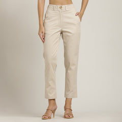 Oversized Shirt & Chinos - Ecru & Beige