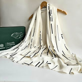 Scarf - Ecru Cedar Print - Limited Edition