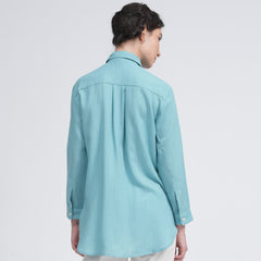 Opal Set Of 2 - Shirts & Pants - Blue & Ecru