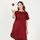 Poised Tunic - Maroon