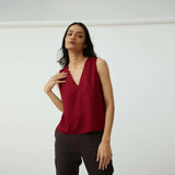 Doreen 3 - Piece Set - Ecru & Maroon