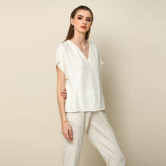 Aurora Top - Vanilla White