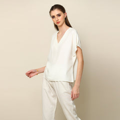 Aurora Top - Vanilla White