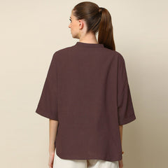 Kimono Top - Coffee Brown