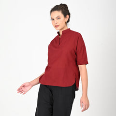 Kimono Top - Maroon