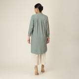 Pleated Tunic - Agave Green