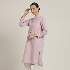 Pleated Tunic - Pastel Pink