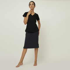 Raglan Sleeve Tee - Black