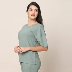 Oversized Pajama Top - Sage