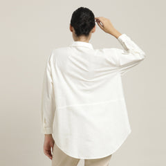 Oversized Shirt & Chinos - Ecru & Beige