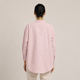 Oversized Shirt & Chinos - Pastel Pink & Beige