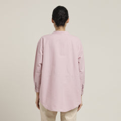 Oversized Shirt & Chinos - Pastel Pink & Beige