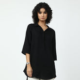 Skipper Collar Tunic - Black