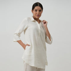 Skipper Collar Tunic - Soft White