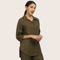 Skipper Collar Tunic - Olive
