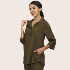 Skipper Collar Tunic - Olive