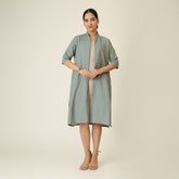 Dakota Long Shirt Jacket - Agave Green