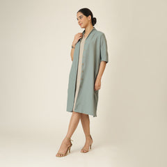 Dakota Long Shirt Jacket - Agave Green