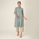 Dakota Set of 3 - Long Shirt, Inner & Pants - Agave Green & Greige