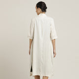 Dakota Dress & Jacket Set - Overlay & Midi Dress - Beige & Olive Green