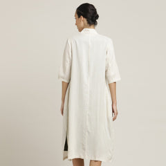 Dakota Dress & Jacket Set - Overlay & Midi Dress - Beige & Olive Green