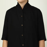 Dakota Co-ord Set - Long Shirt & Pants - Black