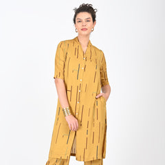 Dakota Co-ord Set - Mustard Cedar Print - Limited Edition